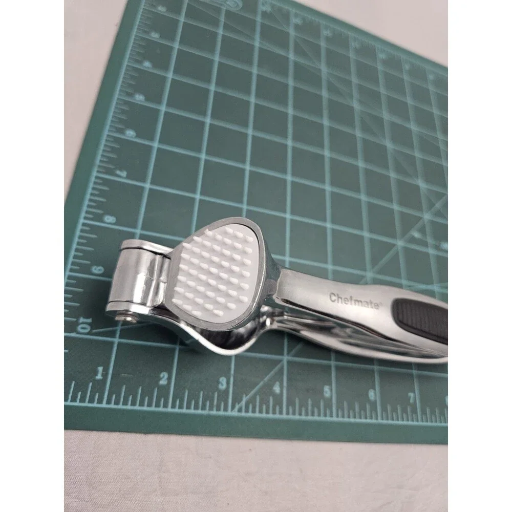 Chef Mate Heavy Duty Garlic Press Self Cleaning Nut Cracker Handle 7.5
